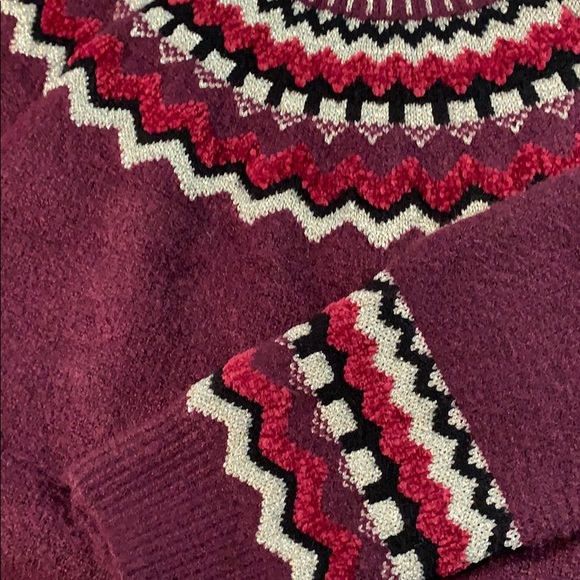 ALYA FAIR ISLE metallic accent soft sweater - Picture 5 of 5